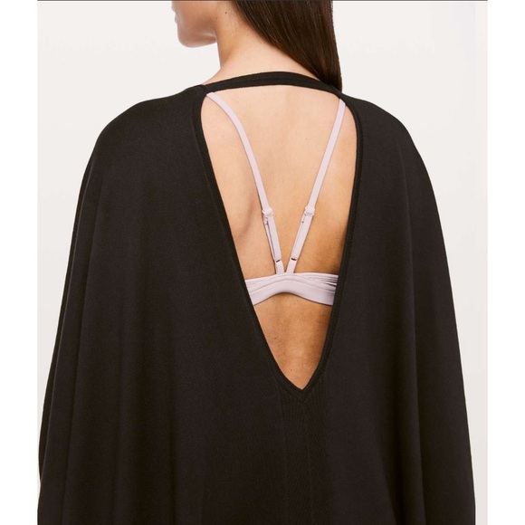 Lululemon Free To Coast Wrap Black Open Back NWOT one size fits all - Picture 4 of 10